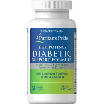 Image 1 of Puritan's Pride Diabetic Support Formula | with Cinnamon & Gymnema [60 капсули]