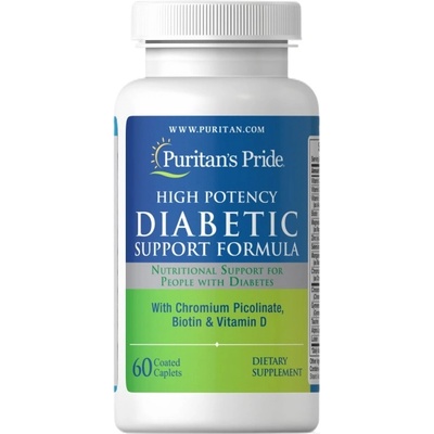Puritan's Pride Diabetic Support Formula | with Cinnamon & Gymnema [60 капсули]