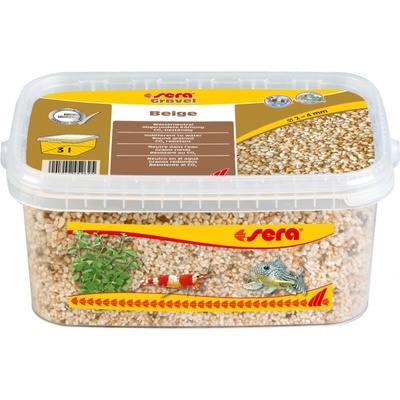 Sera Gravel Beige 2-4 mm, 3 l