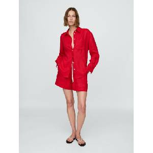 GAP Ленени къси панталони GAP GAP | Cherven | ЖЕНИ | S
