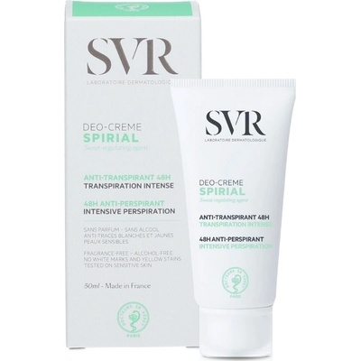 SVR Spirial krémový antiperspirant 48h (Anti-transpirant Cream) 50 ml