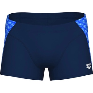 arena performance monogram short navy/blue multi m - uk34