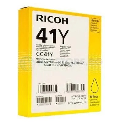 Ricoh Мастило гел RICOH GC41Y 2200 копия Yellow (RICOH-INK-GC41Y)