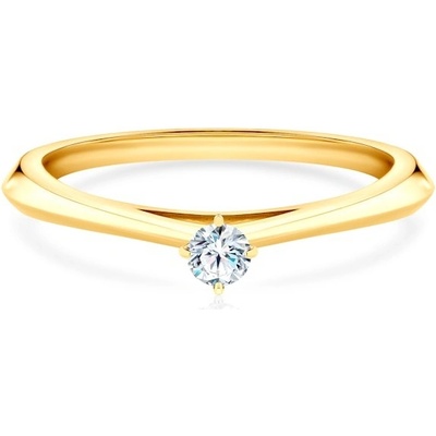 Savicki Zásnubní prsten The Light žluté zlato laboratorní diamant DL R1 1 1 LAB Z