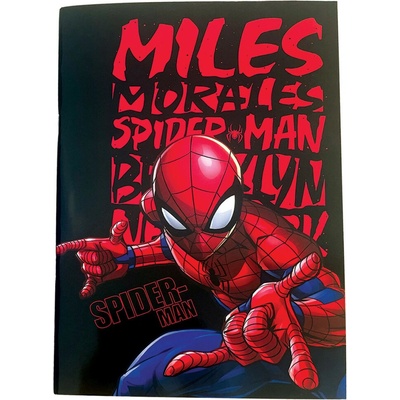 GIM S.A. Linkovaný školní sešit SPIDERMAN Miles Morales B5