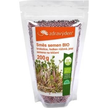 ZdravýDen® BIO Směs semen na klíčení 2 - brokolice, ředkev červená, jetel 200 g