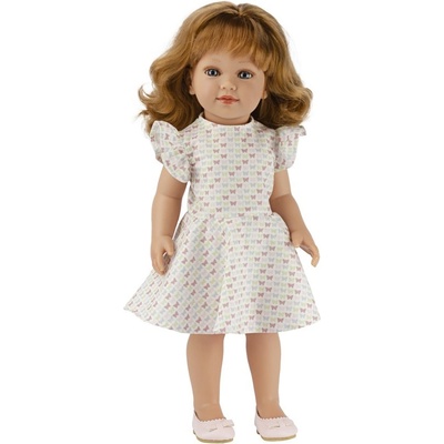 Vestida de Azul Realistická Coral v bílých letních šatech s motýlky Coral 45 cm