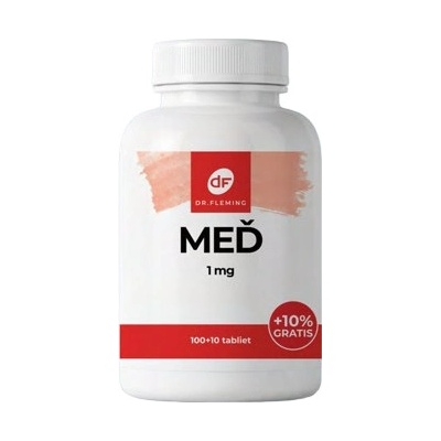 Dr.fleming Meď 1mg +10% gratis 110 kapsúl