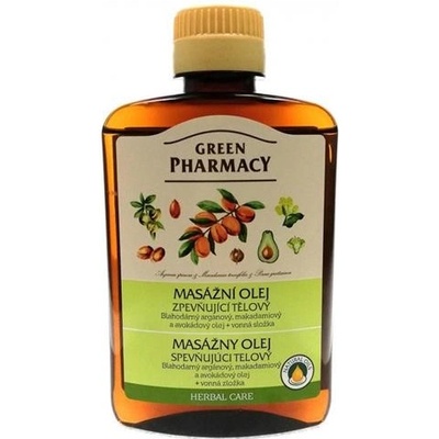 Green Pharmacy zpevňující tělový a masážní olej 200 ml