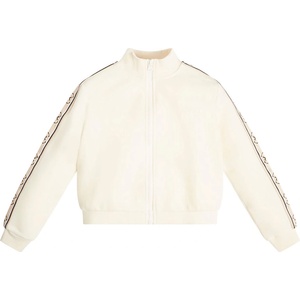 GUESS Спортен суичър за момиче в цвят шампанско с контрастни ивици Guess - moliv - 73,38 лв