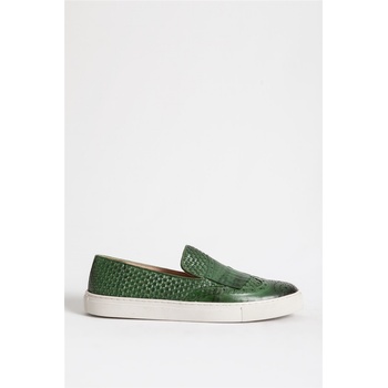 Jacket Club Мъжки обувки от естествена кожа - Зелени #318540 (318540_Зелен)