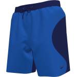 Nike Swim Zip Color Block Nike Swim Mens 7 Fully Lined Volley Short - Blue Crystal
