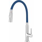 FERRO Кухненски смесител Ferro Zumba Slim 2F, син, с гъвкав чучур (BZA43L)