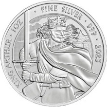 The Royal Mint stříbrná mince Mýty a legendy King Arthur 2023 1 oz