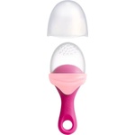 BOON Силиконова дъвкалка с отвори за хранене Boon - Pulp, pink (B11415) - baby