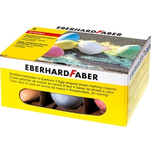 Eberhard Faber Асфалтова креда, с форма на яйце, eberhard faber, 6 различни цвята (526510)