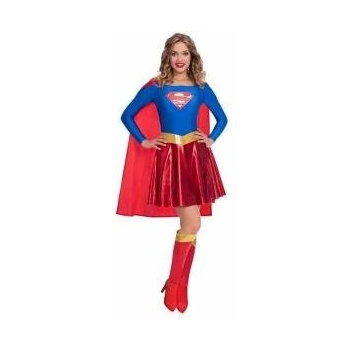 BigBuy Carnival Маскировъчен костюм за възрастни Warner Bros Supergirl Супергероиня 3 Части Размер XL