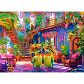 Image 1 of Castorland - Puzzle Parrots in Paradise - 200 piese