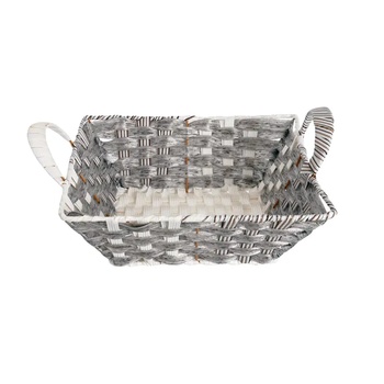 Великденски панер с дръжки в сиво, правоъгълен (К85902)