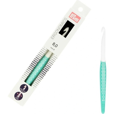 Ergonomický háček Prym 8 mm tyrkysový
