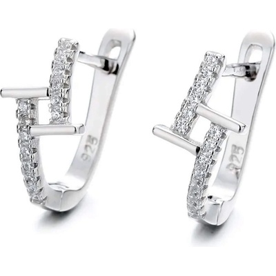 Silenti Jewelry Сребърни обеци "Модернизъм