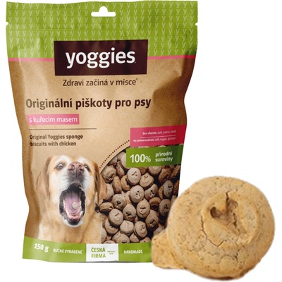 Yoggies Bezlepkové piškoty s kuřecím masem 150 g