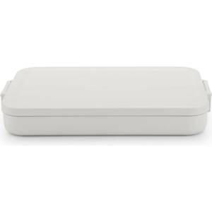 Brabantia Кутия за храна Brabantia Make&Take 1006286, 1.1 л, До 2 сандвича, Без BPA, Плоска, Сив (1006286)