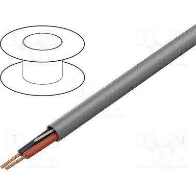 Belden 5500UE.00305 Vodič 2x22AWG nestíněný 300V 305m Cu lanko šedá CPR: Eca
