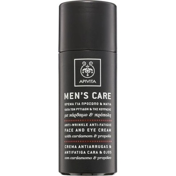 Apivita Men's Care Cardamom & Propolis protivráskový krém na obličej a oči No Parabens Alcohol Silicones and Mineral Oils 50 ml