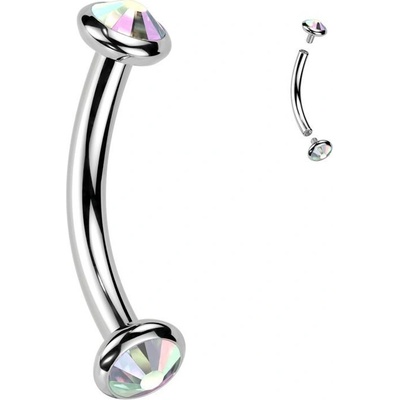 S4U Piercing do obočí TITAN (duhová) TIT1381-AB