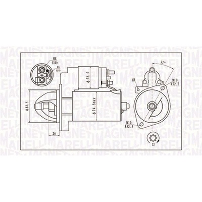 Štartér MAGNETI MARELLI 063721410010