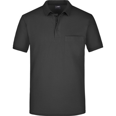 James & Nicholson polokošile JN 922 náprsní kapsou krátký rukáv Cot-02092200201 černá