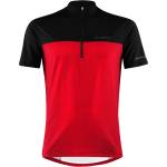 Löffler Мъжка фланелка с къс ръкав за колоездене Löffler Bike Shirt Half-Zip Glow Cycling jersey - Red - размер 48 (EU) (056-3501-0412)