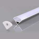 OPTONICA АЛУМИНИЕВ ПРОФИЛ ЪГЪЛ ЗА LED ЛЕНТА СИВ L=2m 16x16x10.5mm (5150)