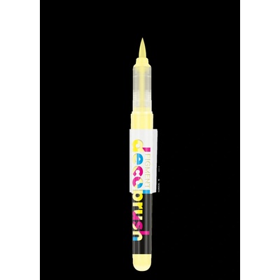 Karin PIGMENT DECO BRUSH akrylové štětečkové popisovače mix barev 1 ks pastel yellow 100U 13449_PAS