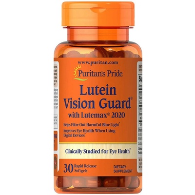 Puritan's Pride Lutein Blue Light Vision Guard with Lutemax 2020 30 Softgels