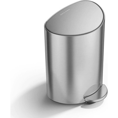 Simplehuman Pedálový odpadkový koš 6 L, půlkulatý, kartáčovaná nerez ocel, tiché zavírání CW2106