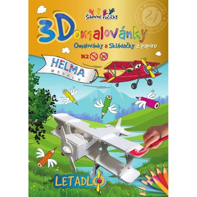 Helma 365 3D Omaľovánky Lietadlo