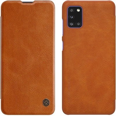 Pouzdro Nillkin Qin Book Samsung Galaxy A31 hnědé – Hledejceny.cz