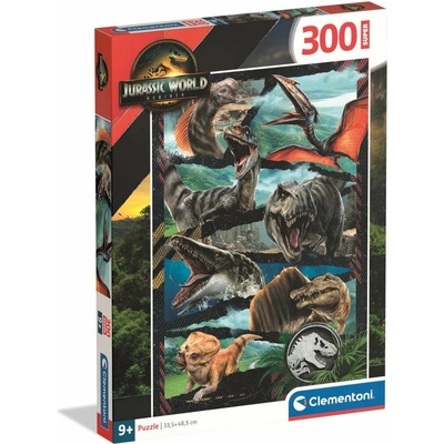 CLEMENTONI Jurský svet Znovuzrodenie 300 dielov