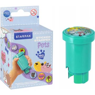 Starpak razítko na zdobení stiskněte a razítkujte samolepky Pets Zvířata