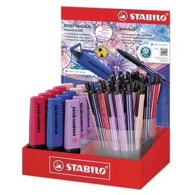 STABILO Дисплей за флумастери и химикалки, STABILO "NatureCOLORS Wildflower", смесен 6034-70/53 (6034-70/53)