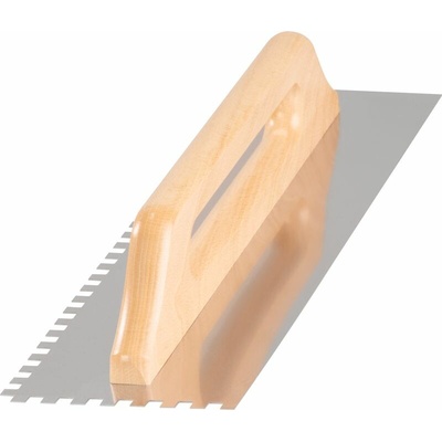 Hladítko Strend Pro Premium, HardWood, drevená rúčka, 480x130 mm, e8 mm, 0,7 mm, rovné, nerez