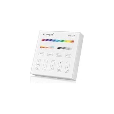 LED Solution Mi-Light RF Nástěnný dálkový ovladač pro RGB+CCT LED pásky, 4-kanálový B4