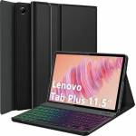 GKK Калъф с Клавиатура за Lenovo Tab Plus 11.5" TB351FU, Bluetooth Keyboard Case, Черен (5966150014681)