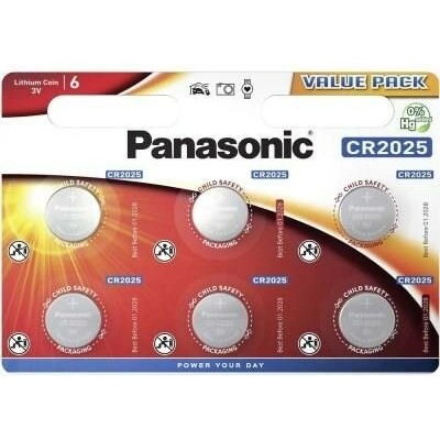 Panasonic CR2025 6ks CR-2025EL/6BP
