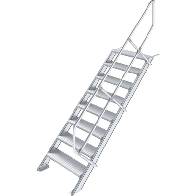 KRAUSE Алуминиево стълбище с ширина на стъпалото Krause, 1x8, 600 м наклон 45° (07822376) (07822376)