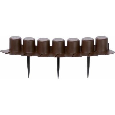 Prosperplast Záhradná palisáda IPAL7 6 cm 4,05 m hnedá 8 ks