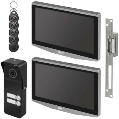 GoSmart Sada videovrátnika IP-750 pre 2 účastníkov s el. zámkom