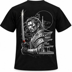 Kai BGL T001 Men XXL Тениска черна МЪЖКА с щампа самурай размер XXL